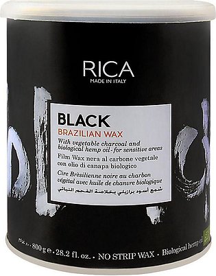 Rica Charcoal Black Body (No Strip) Wax 800ml