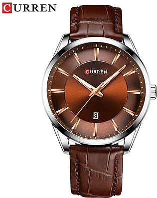CURREN Leather Straps Japan Quartz Wrist watch For Men With Box And Bag - 8365