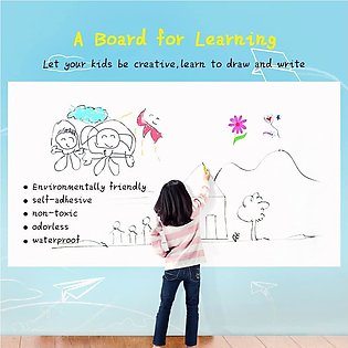 Artisan - Dry Erase Whiteboard Sticker Vinyl Sticker, Self-adhesive & reusable White Board Peel Stick for School,Office,Home,Kids Drawing with 2 erasable markers