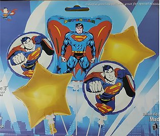 Superman Foil balloon cluster Set of 5pcs