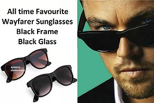 Black Wayfarer Sunglasses For Men & Women Large size Sunglasses (CODE 011)