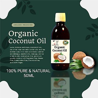 Organic Coconut Oil - 100% Pure & Natural Premium Grade Coconut Oil , Massage Oil, Moisturizing Hair Oil & Body Oil
