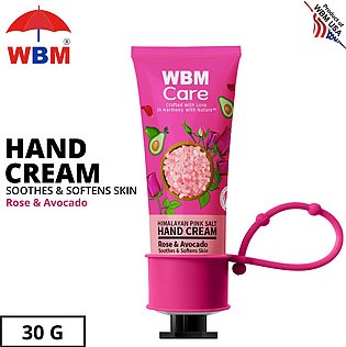 WBM Hand Cream, Ultra Conditioning Rose and Avocado Hand Cream - 30g