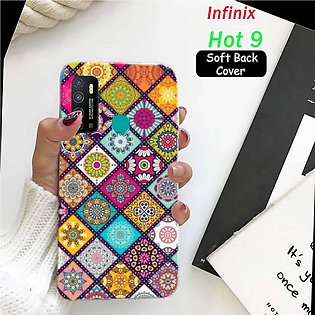 Infinix Hot 9 Back Cover -Art Floral - 2Gud Soft Case Cover