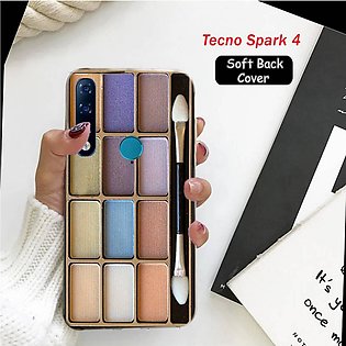 Tecno Spark 4 Cover Case - Makeup Soft Case Cover for Tecno Spark 4