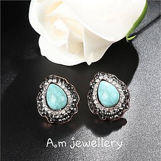 Turkish Stud Earrings With Froze Stone For Girls and Women