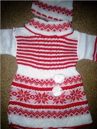 New Arrival winter sweater Clothing Suit for baby girl 0-6 months Sweater frock pajama and cap