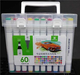 Twin Tip Alcohol Ink Marker Set - 60 Color Sets