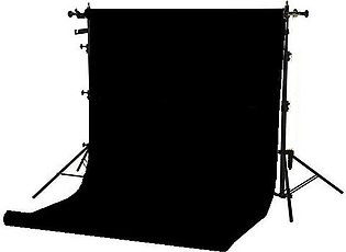 Black Background Cloth 5Ft X 3Ft for Home & Studio Backdrop Photo, Video Shoots