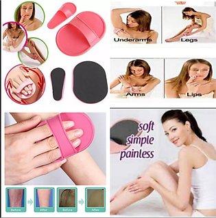 Painless Hair Remover Depicting pad Unwanted Body Face Hair Removal Exfoliate Pad Smooth Skin Care Tool