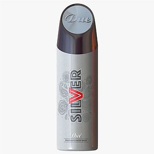 Due Fragrance Body Spray (Silver) 200 ML +  (Free Gift Due Hair Color Sachet)