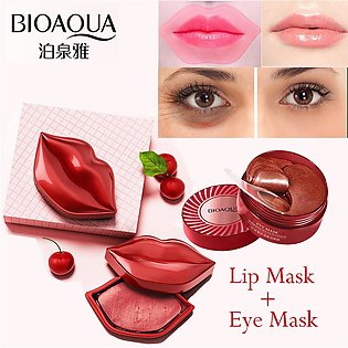 BIOAQUA 60Pcs Eye Mask & 20 Pcs Lip Mask Hydrating Moisturizing Eye And Lip Mask Anti Against Dark Circles BQY90423-BQY90676
