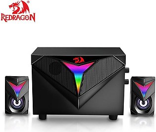 Redragon GS700 Toccata 2.1 RGB Gaming Speakers with Aux 3.5mm Stereo Heavy Bass
