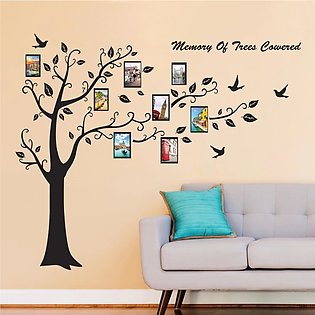 Family Photo Memory Tree Wall Sticker AY9063a Wall Art Decoration Black