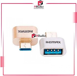 REMAX OTG Type-C Male To USB Female Adapter Smart Connection Kit Adapter Card Reader For Samsung Xiaomi Android Smartphones