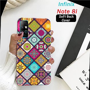 Infinix Note 8i Back Cover - Art Floral 2Gud Soft Case Cover
