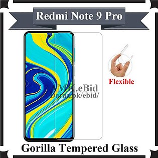 Xiaomi Redmi Note 9 Pro Unbreakable Gorilla Flexible Tempered Glass Premium High Quality Screen Protector For Redmi Note 9 Pro