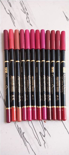Pack Of 12 Lip pencils in multi colour