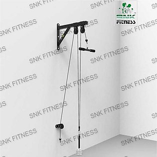 Home Gym Fitness DIY Cable Machine Pulley Arm Muscle Workout Back Biceps Triceps Blaster Trainer Rowing Pull Down Attachments