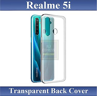 Realme 5i Back Cover Transparent Soft Silicone Crystal Clear Case Cover For Realme 5i