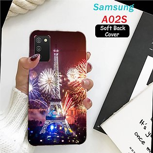 Samsung A02S Back Cover - Eiffal Tower Soft Case Cover