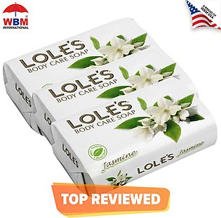 Pack of 3: Loles Body Soap Bar by WBM - 90G | Beauty Soap Natural Floral Fragrance