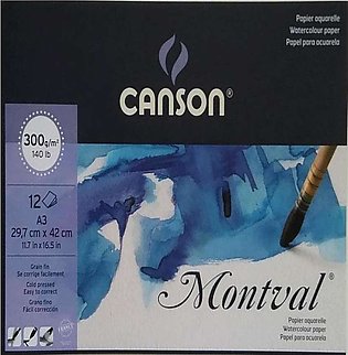 Canson Montval Water Color Pad A3 Size sketching pad sketch book