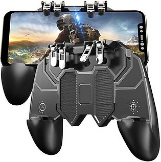 AK66  5 in 1 PUBG Mobile Game Controller Trigger Six Finger All-in-one Joystick Gamepad for PUBG - Black