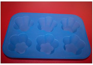 Silicone Mold 6 Muffin/ DIY Tool (Jelly Mold, Cake Mold, Soap Mold, Chocolate Mold) Silicone Molds Cups 6 Flower Shapes Silicone Cupcake Baking Cups Non-Stick Donut Wrapper Molds Reusable Muffin Molds Washable Colorful Oven Baking Molds for Donut Muffins