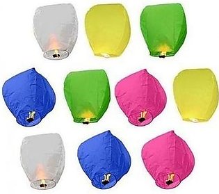Pack of 10 - Sky Lantern - Multicolor