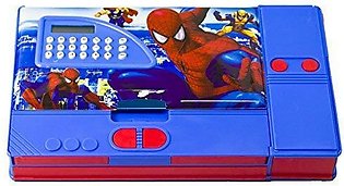 TOYVALA Spiderman Gadget Pencil Box with Calculator (Multicolour)