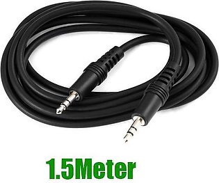 Black 1.5/3/5M 3.5mm Male to 3.5mm Jack Male AUX Audio Stereo Headphone Cable Auxiliary Cord For Earphone Car Speaker