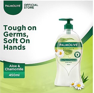 Palmolive Naturals Aloe & Chamomile Liquid Handwash Bottle 450ml
