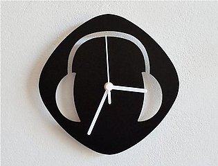 Music Headphone Wall Clock Decoration Piece