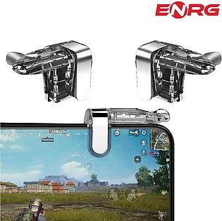 ENRG Mobile Gaming Metal Trigger Buttons Controller L1 R1 PUBG - Silver