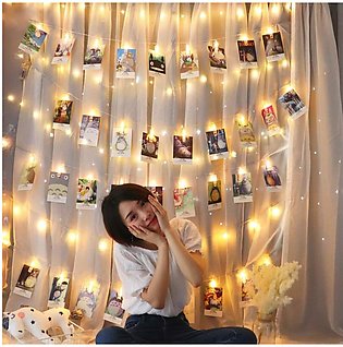 5M 20 LED Photo Peg Clip LED String Fairy Light Wedding Hanging Room Decor