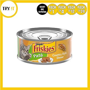 Friskies Farm Favorites Pate Country Style Dinner Wet Cat Food - 156gm
