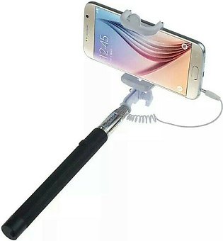 Long Foldable Wired Remote Selfie Stick Adjustable Selfie Stick