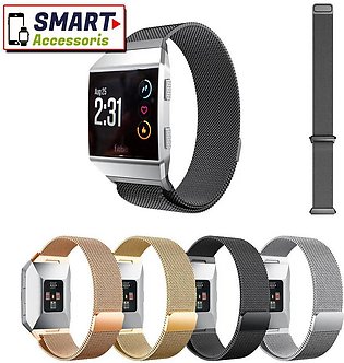 Stainless Steel Magnetic Loop Strap Watch Band for FITBIT IONIC Smartwatch