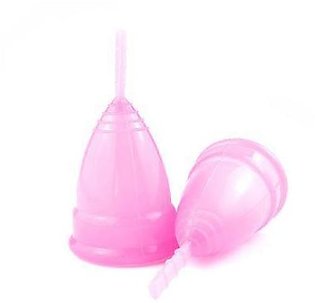 Feminine hygiene product pink (SMALL) menstrual silicone cup(1)