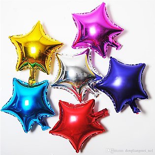5 Pieces Large Multicolored Star Foil Balloons 18 Inches Size For Helium inflatable Wedding birthday party decoration