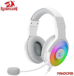 Redragon H350 Pandora RGB Wired Gaming Headset Stereo Surround-Sound 50MM Drivers Detachable Mic