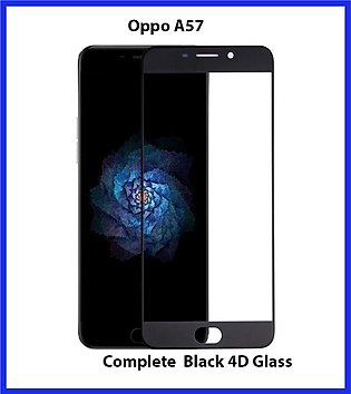 Oppo A57 Full Black 9D|5D|6D|10D|11D|21D Tempered Glass Screen Protector Full Glue Edge To Edge For Oppo A57