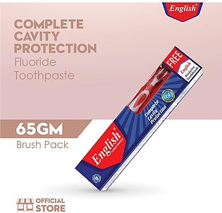 English Cavity Protection Toothpaste (Brush Pack)
