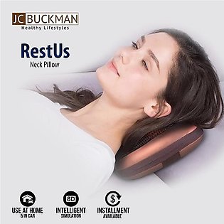 JC Buckman RestUs Neck Pillow with Magentic Theraphy and 8 Rollers