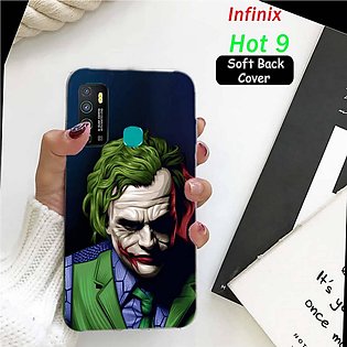 Infinix Hot 9 Back Cover For Boys - Joker - 2Gud Soft Case Cover