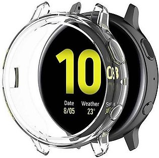 Full Coverage Case Cover for Samsung Galaxy Watch Active 2 44mm (SM-R820) Soft Anti Drop Screen Protector