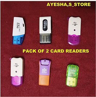 Multi Color Micro USB Card Readers( Pack of 2)