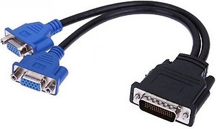 DMS-59 to VGA Cable (Kanghi Cable) DVI2 , DVI , 60 Pins to Dual VGA