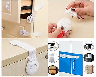 Pack of 2 - Baby Safety Locks  Child Proof Cabinets, Drawers, Appliances, Toilet Seat, Fridge and Oven